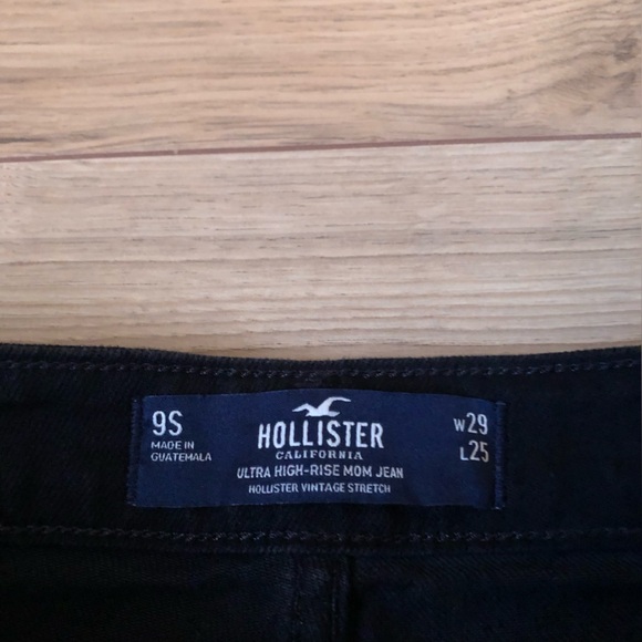 Women’s Hollister Black Ultra High Rise Mom Denim Jeans size 9 - Picture 10 of 13